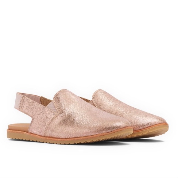 Sorel Shoes - Sorel Rose Gold Ella Slingback Leather Shoe